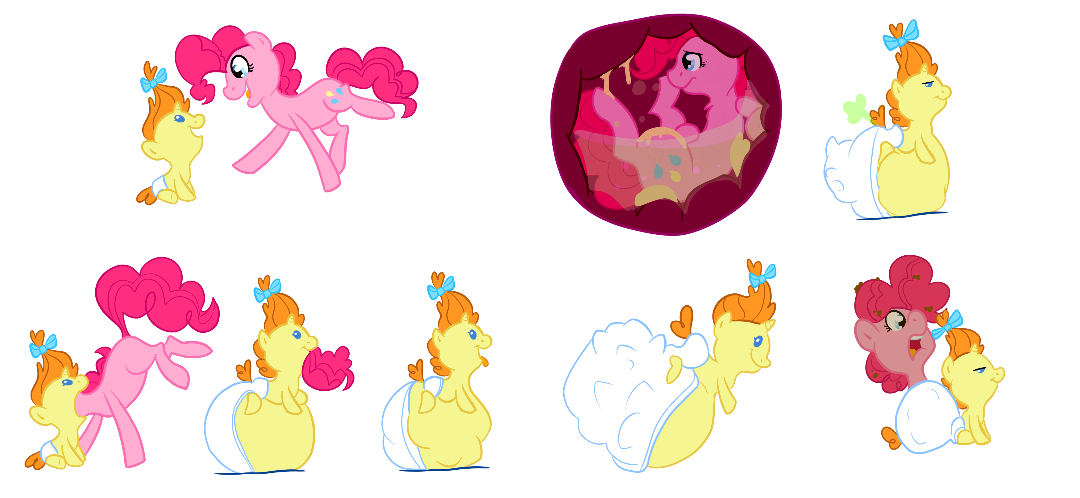 Vore+Digestion+Poop :chubbyjam, belly, diaper, diaper inflation, fart, foalcon, full tour ...