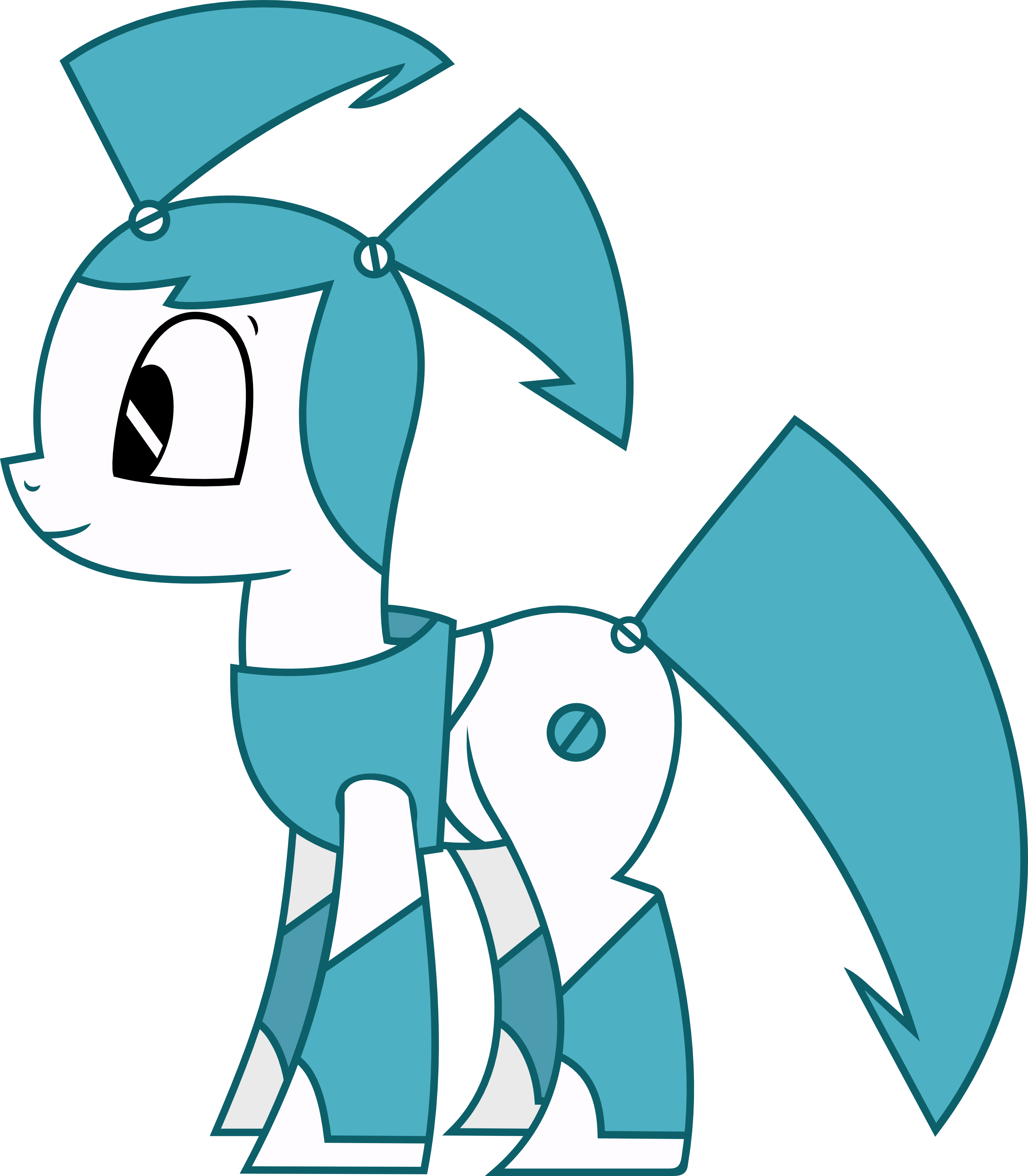 317328 - source needed, safe, artist:sauec, oc, oc only, blue, jenny wakeman,  my life as a teenage robot, speech bubble - Derpibooru