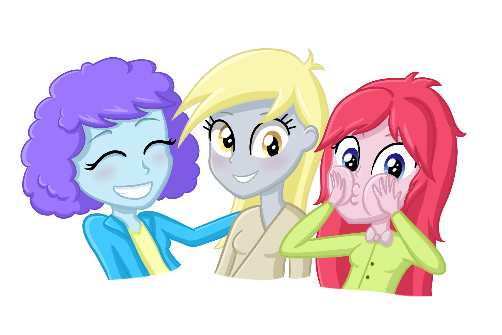 Blue Raspberry Equestria #731692 - safe, artist:thecheeseburger, blueberry pie, derpy hooves ...