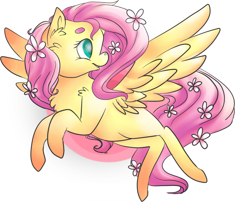 More pony. Fluttershy z. Классицизм МЛП картина.