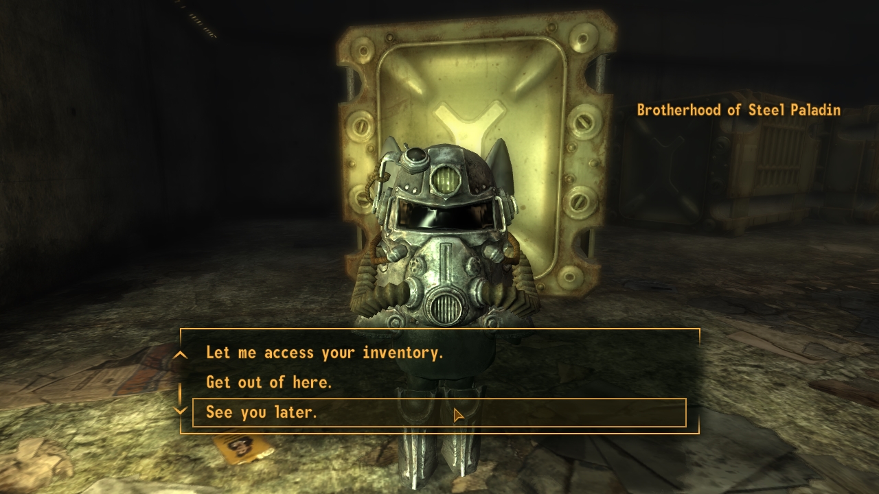 Join The Brotherhood Of Steel New Vegas fallout new vegas join brotherhood of steel