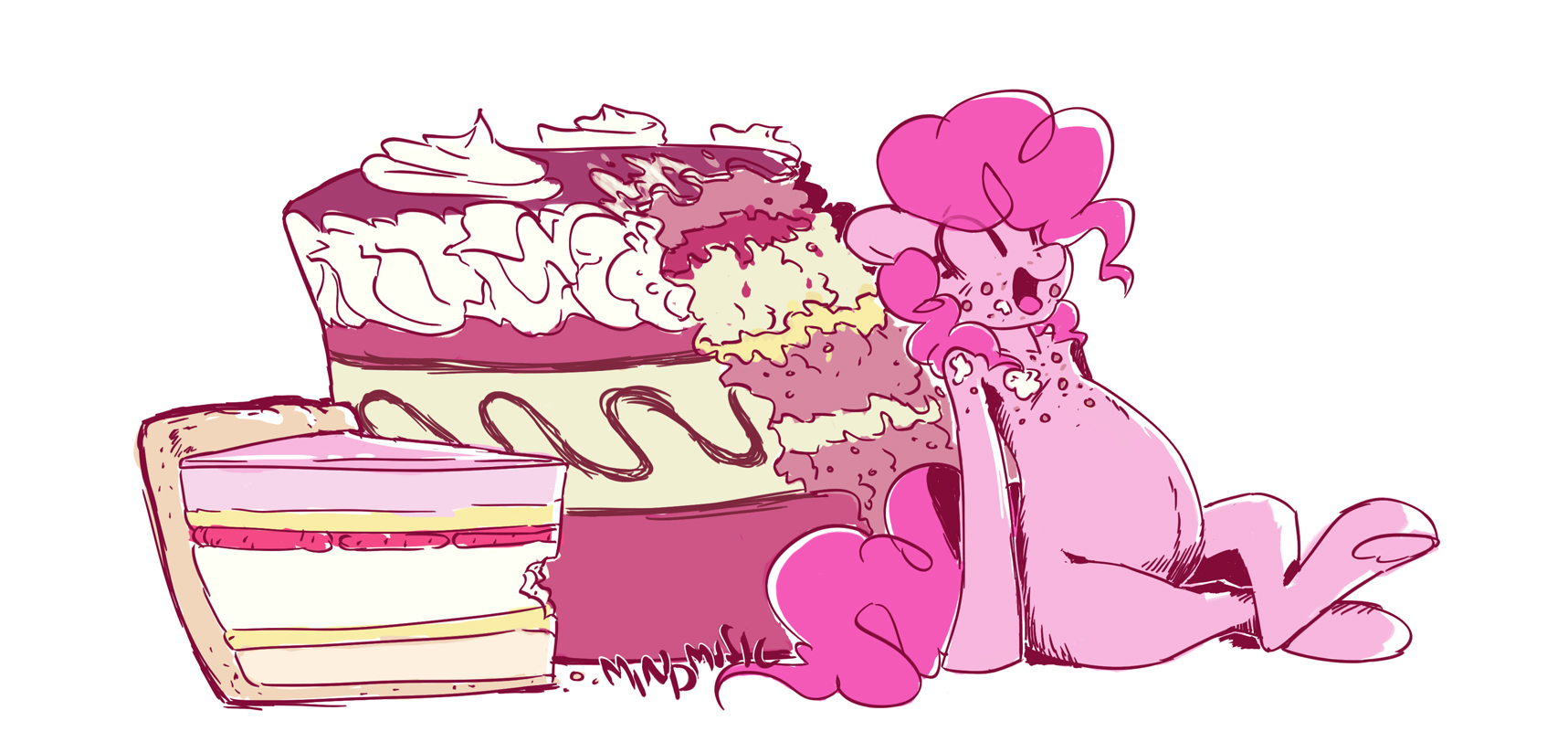 Pinkie pie belly stuffing
