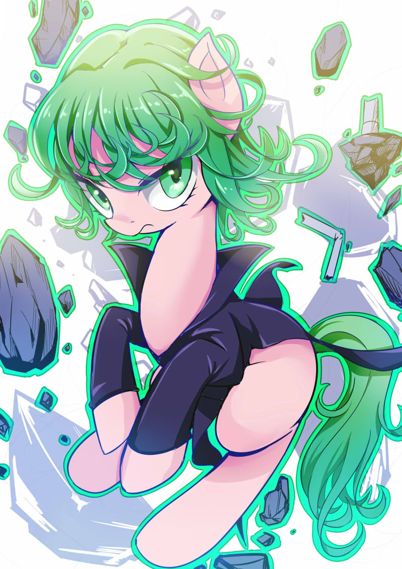 1029380 - safe, artist:caibaoreturn, female, mare, one punch man, pixiv,  ponified, psychokinesis, tatsumaki (one punch man) - Derpibooru