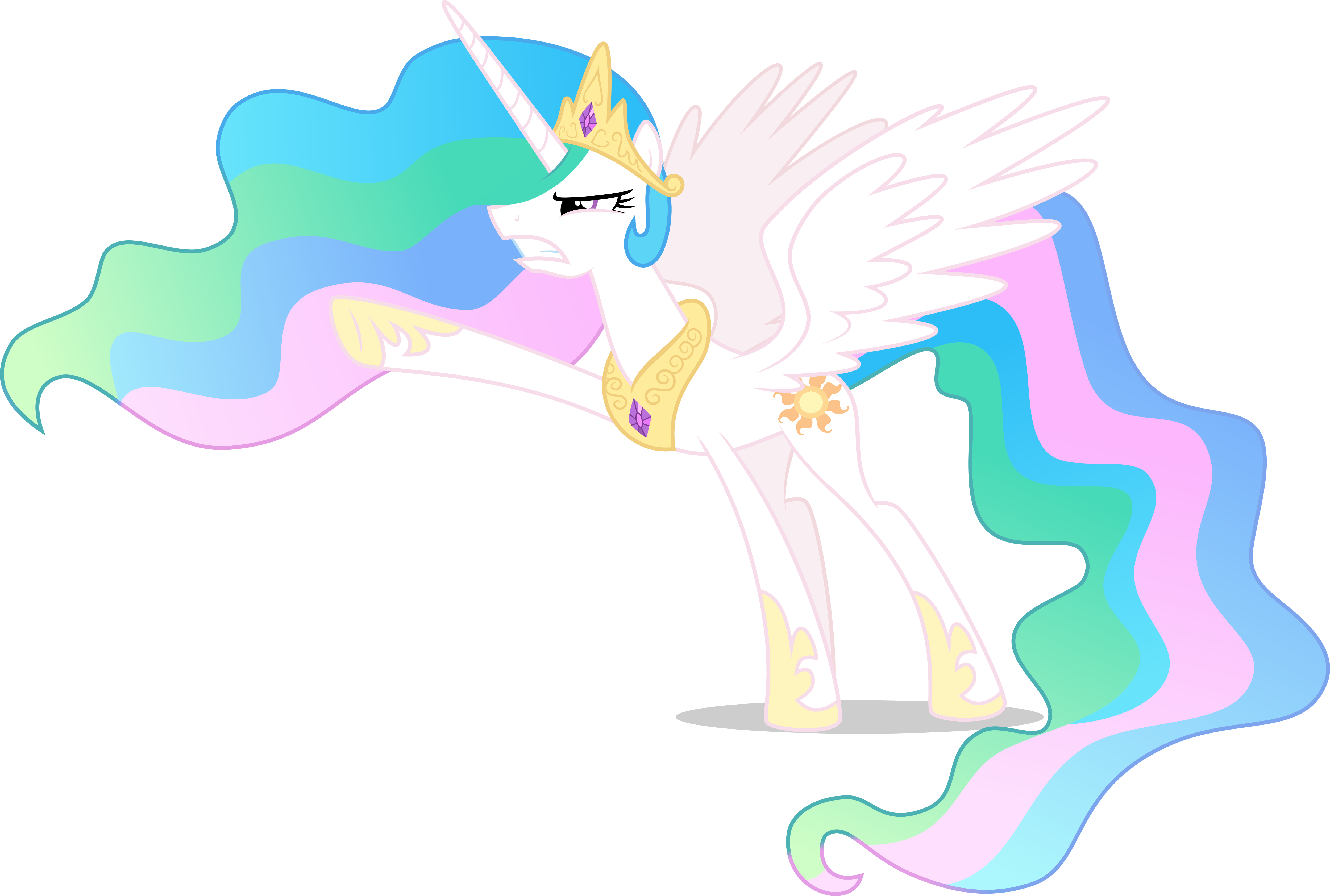 #1031839 - absurd res, alicorn, angry, artist:xebck ... So i changed princess celestia's cutie mark.