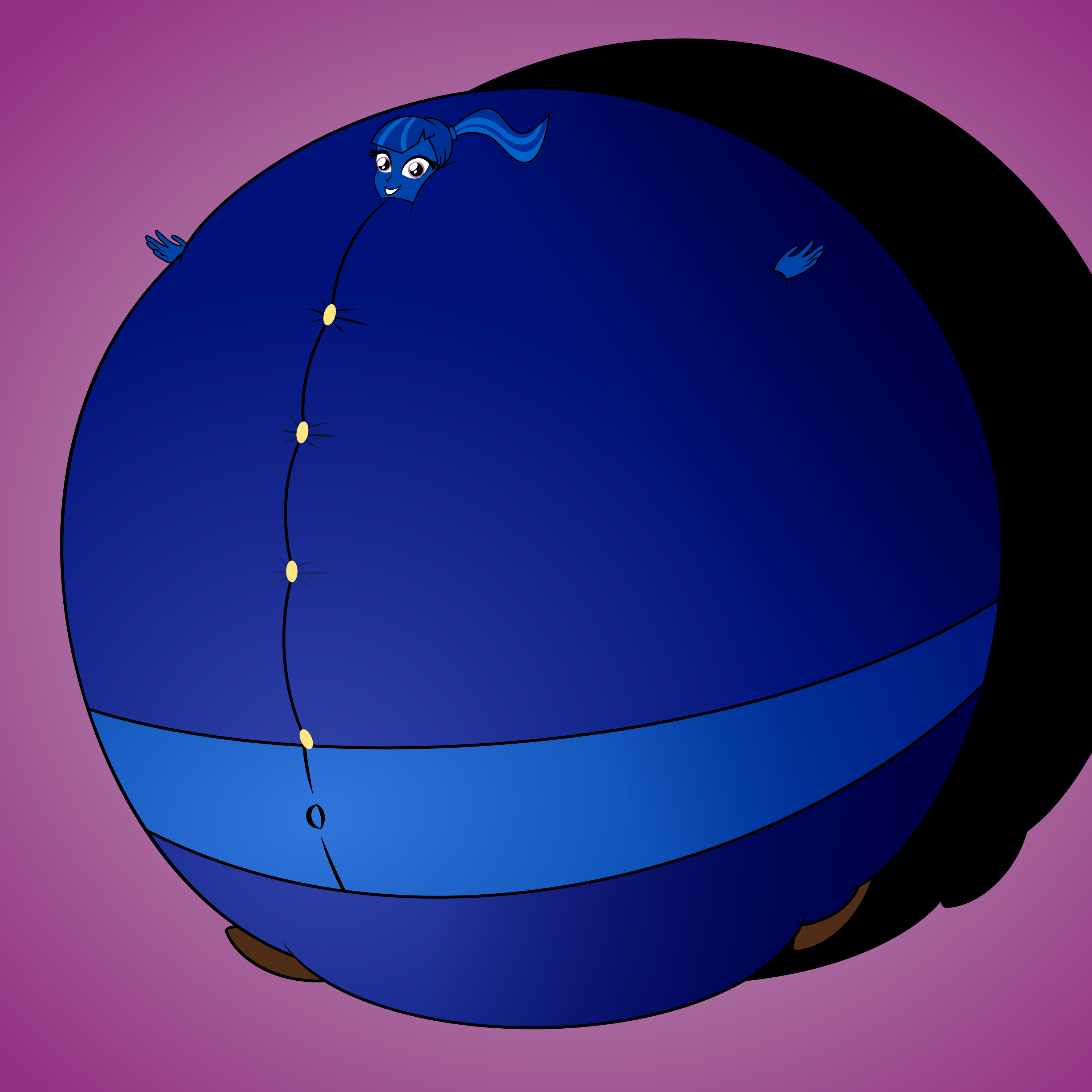 1041126 - questionable, artist:mintydrop2013, sonata dusk, equestria girls,  g4, blueberry, blueberry inflation, female, high res, inflation, roald  dahl, round, solo, sonataberry dusk, spherical inflation, violet  beauregarde, willy wonka and the ...