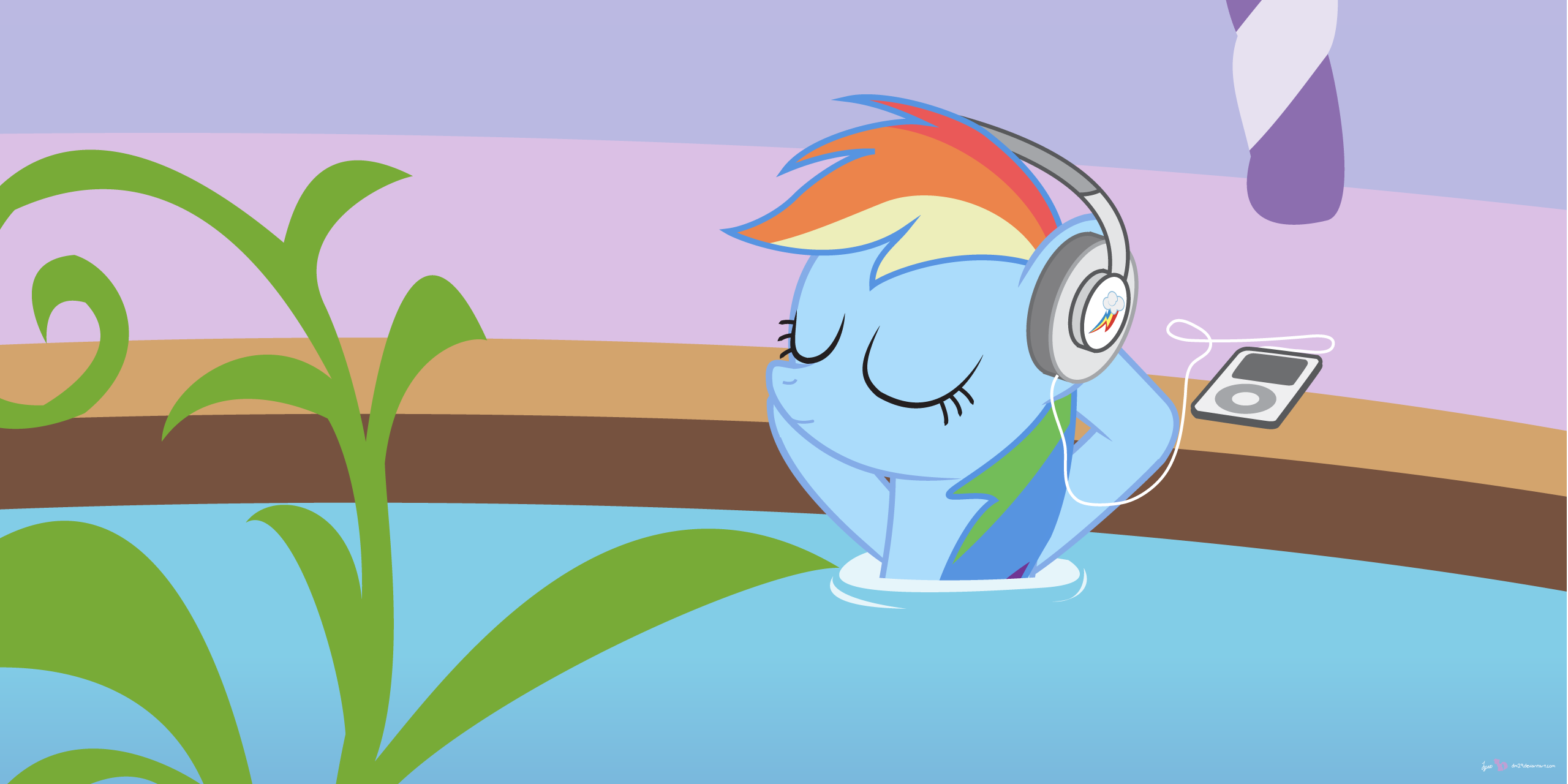 1051597 safe artist dm29 rainbow dash g4 female headphones