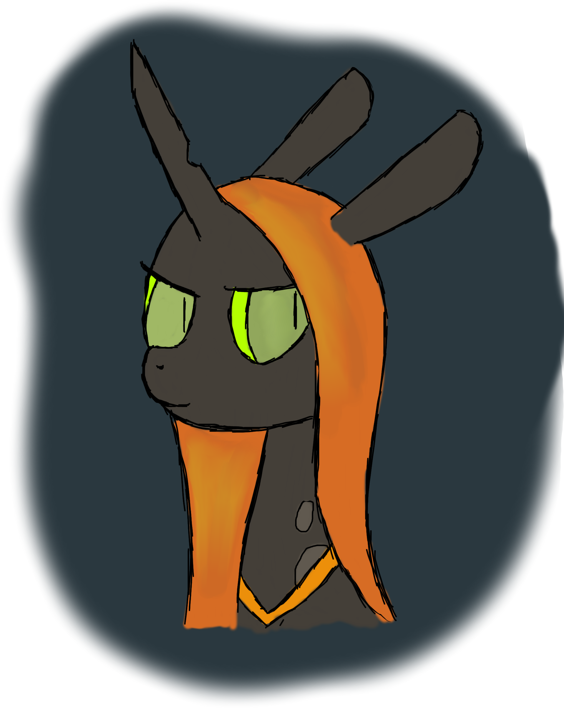 2610449 - safe, artist:eyeburn, oc, oc only, oc:changeling derpy