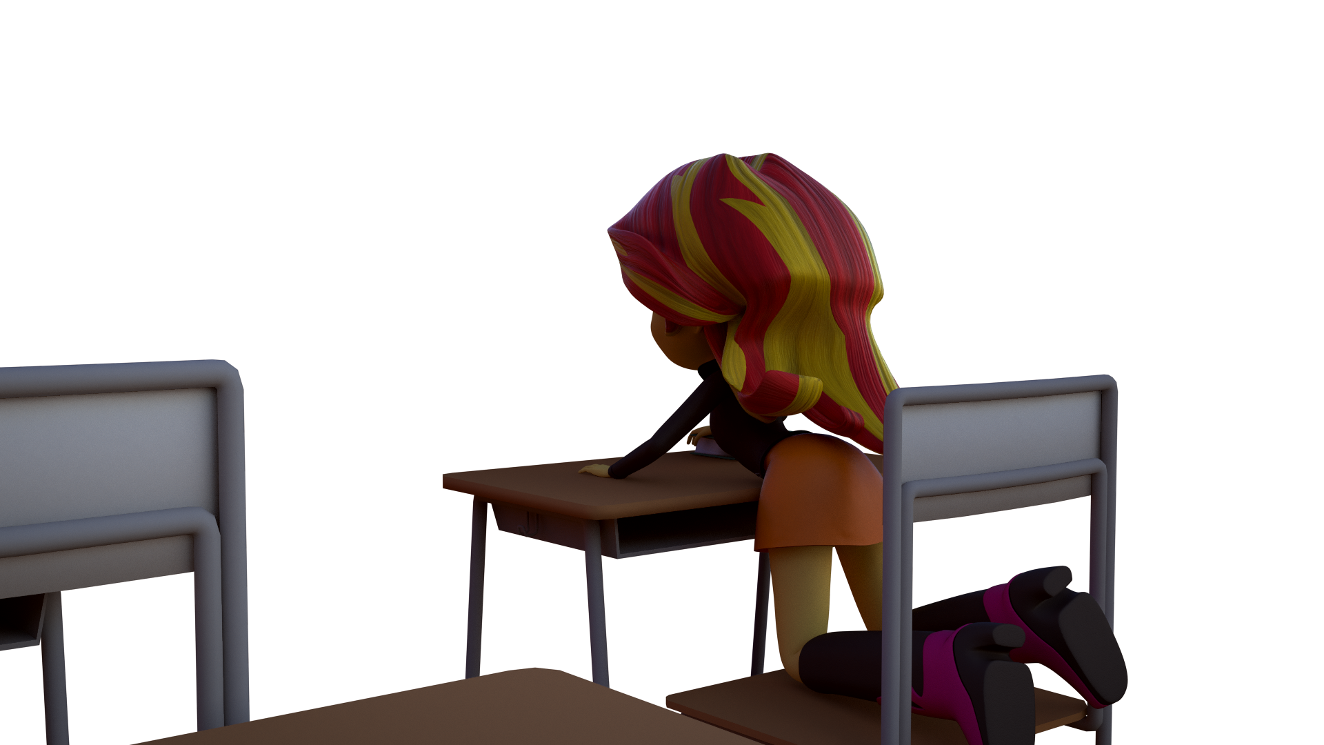 #883742 - safe, artist:3d thread, artist:creatorofpony, sunset shimmer