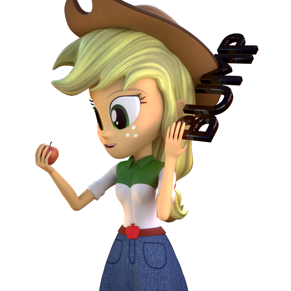 Applejack Model #885804 - safe, alternate version, artist:3d thread, artist ...