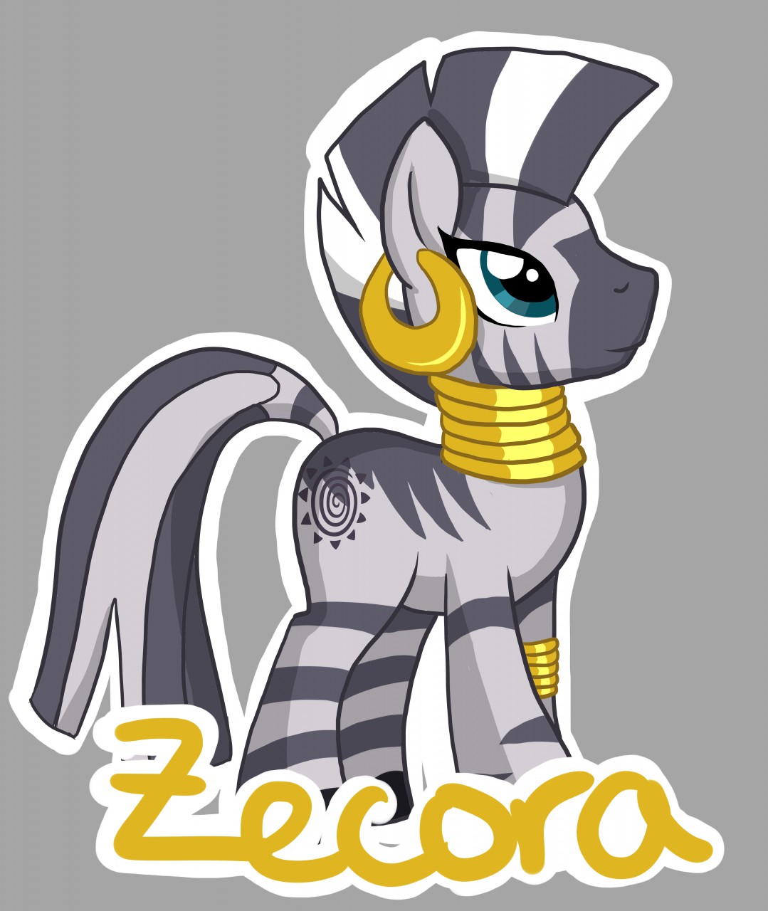 Zebra Raptor #919913 - safe, artist:velocityraptor, zecora, zebra, g4 - Derpibooru