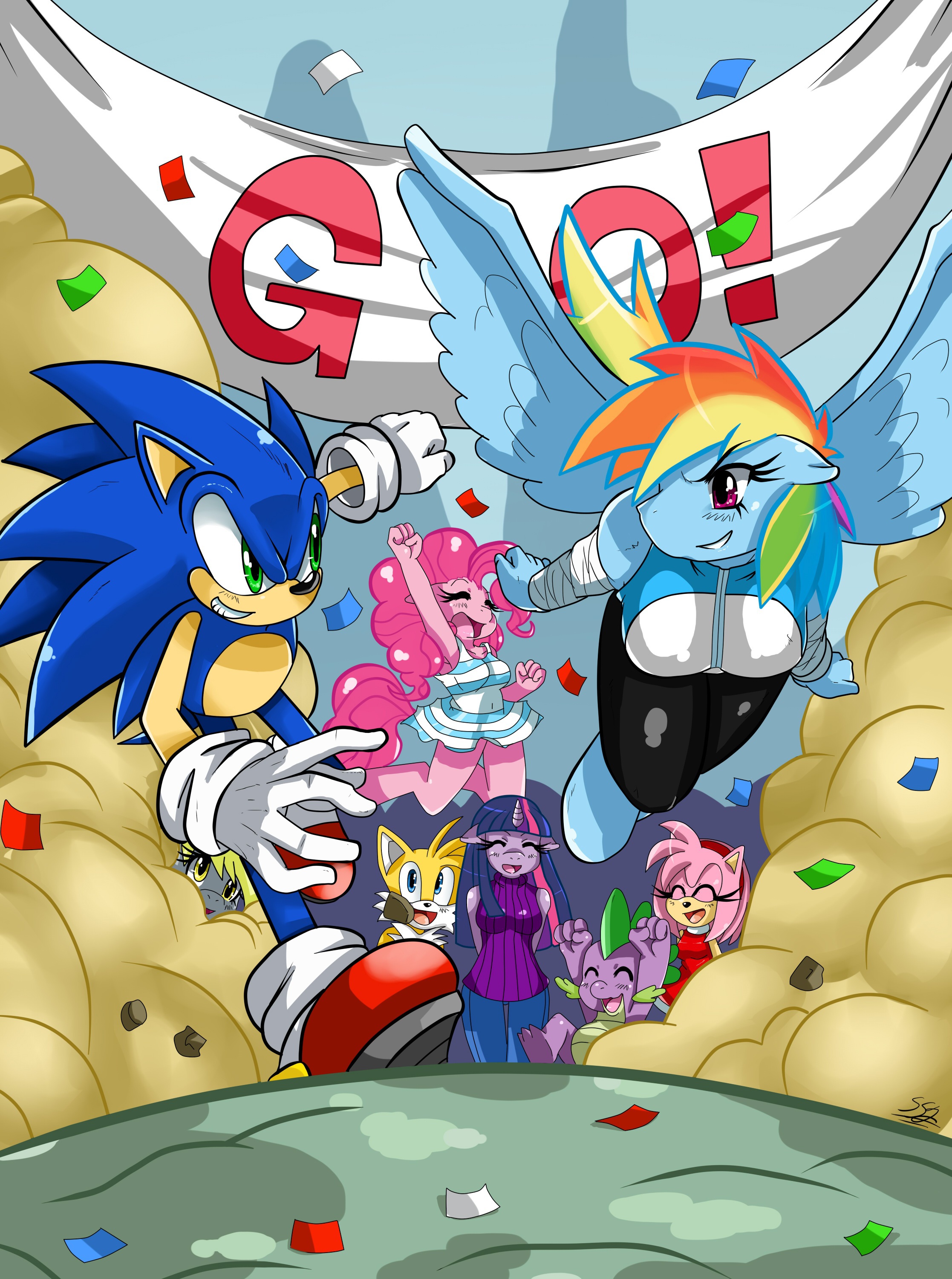 Sonic surrenders to Amy Rose [art by: DanielasDoodles] : r/SonicTheHedgehog