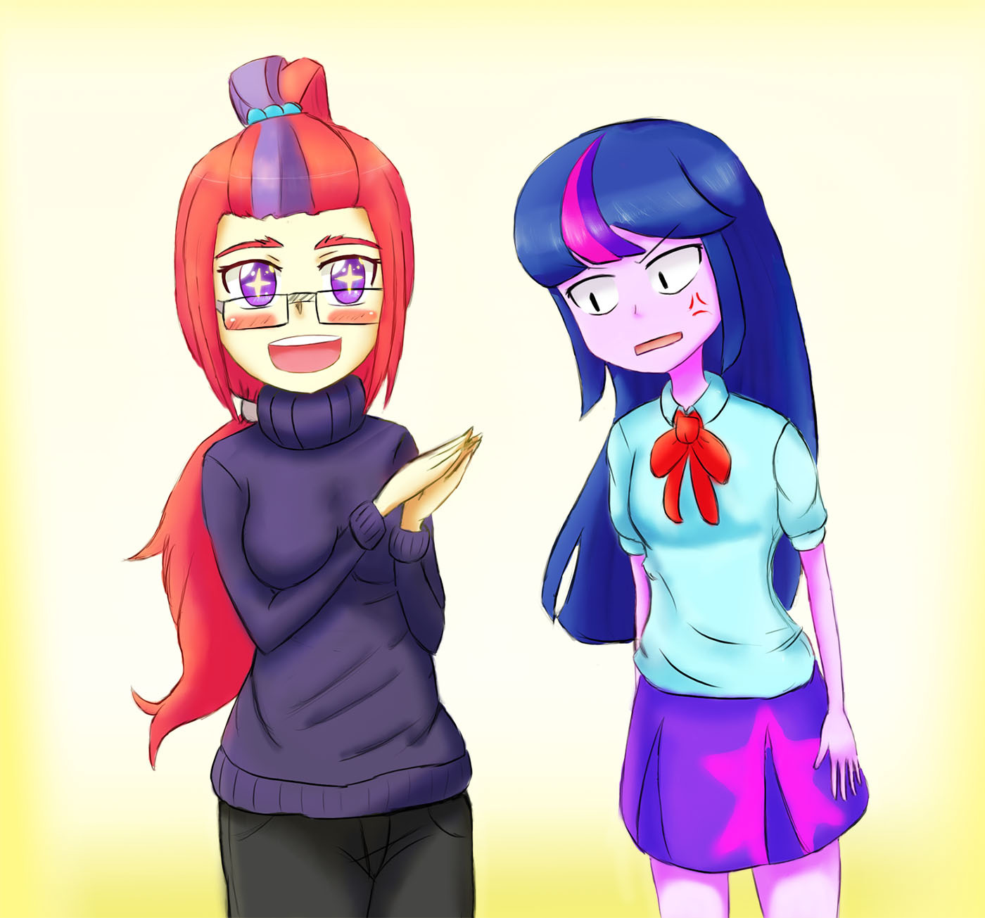 #932460 - safe, artist:jumboz95, moondancer, twilight sparkle ...
