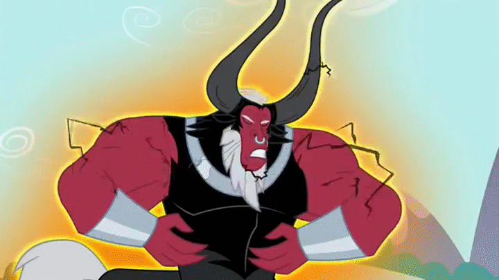 #972504 - animated, aura, growth, lord tirek, power-up 