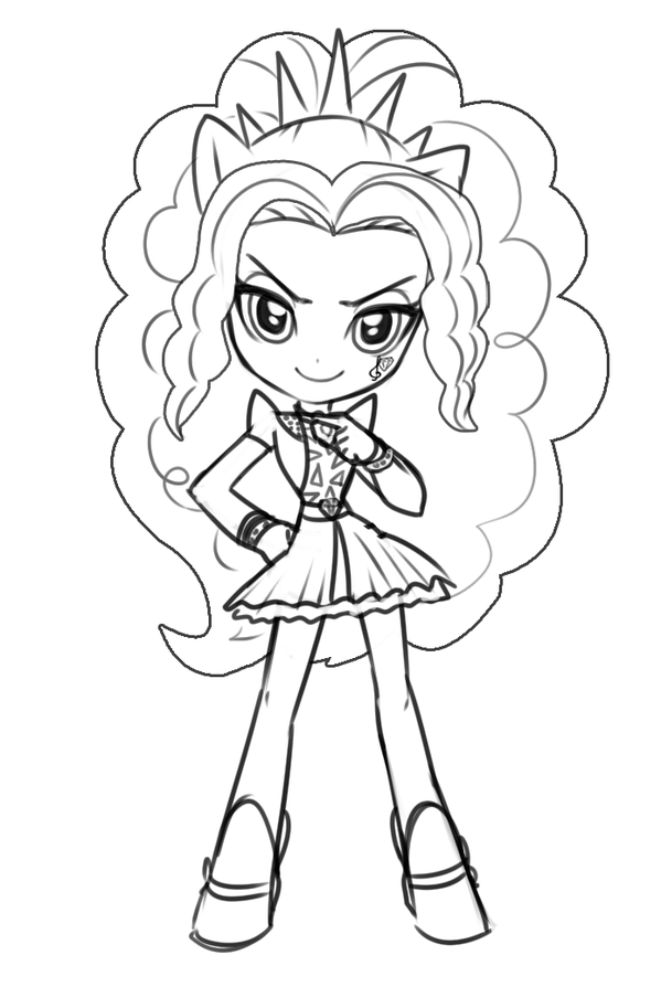 Download Sonata Dusk Coloring Pages Black And White Coloring Pages