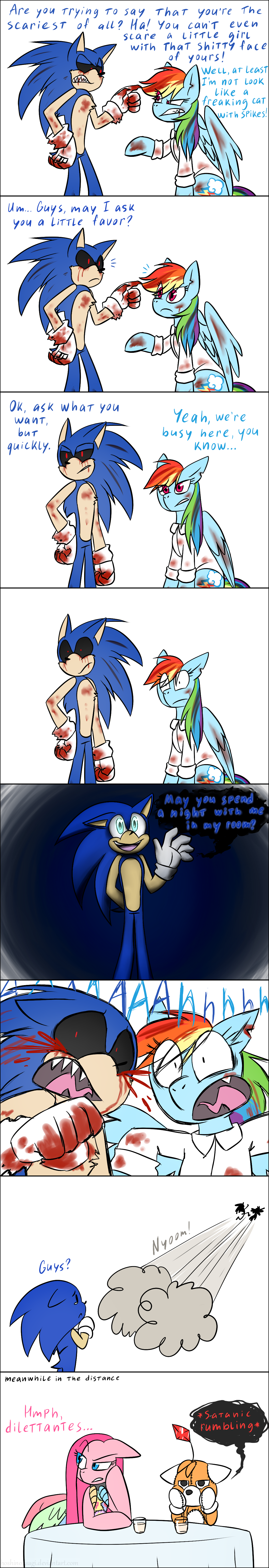 Download Sonic Exe - a creepypasta game where Sonic mutates into a