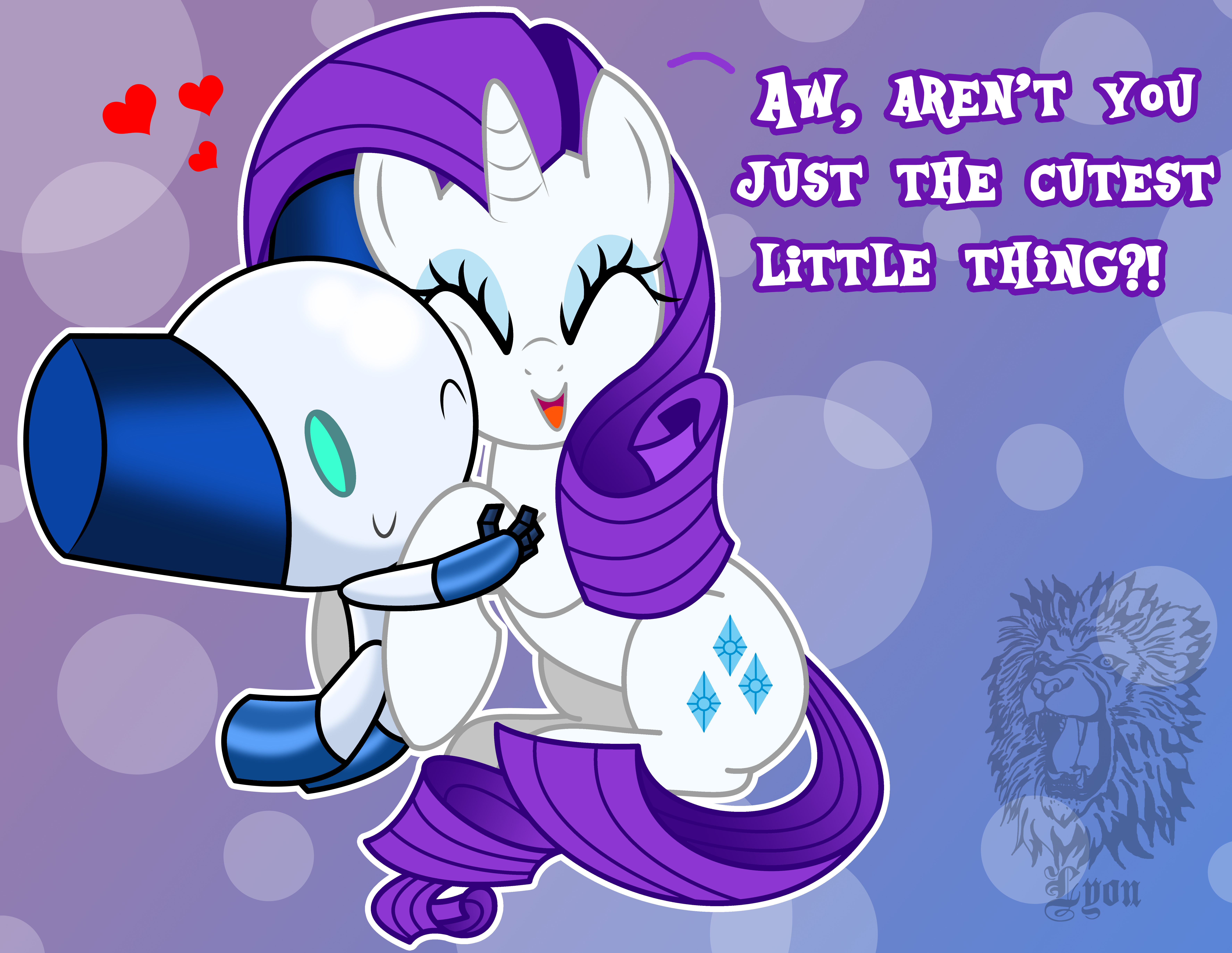 2523556 - safe, edit, editor:lovetime17, rarity, crossover, protoboy,  robotboy, vs - Derpibooru