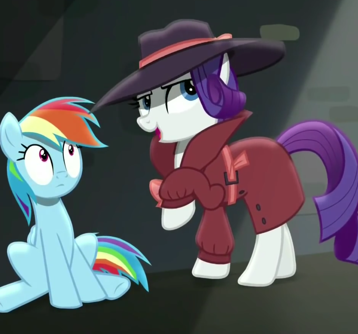 #1290859 - safe, screencap, rainbow dash, rarity, pony, rarity