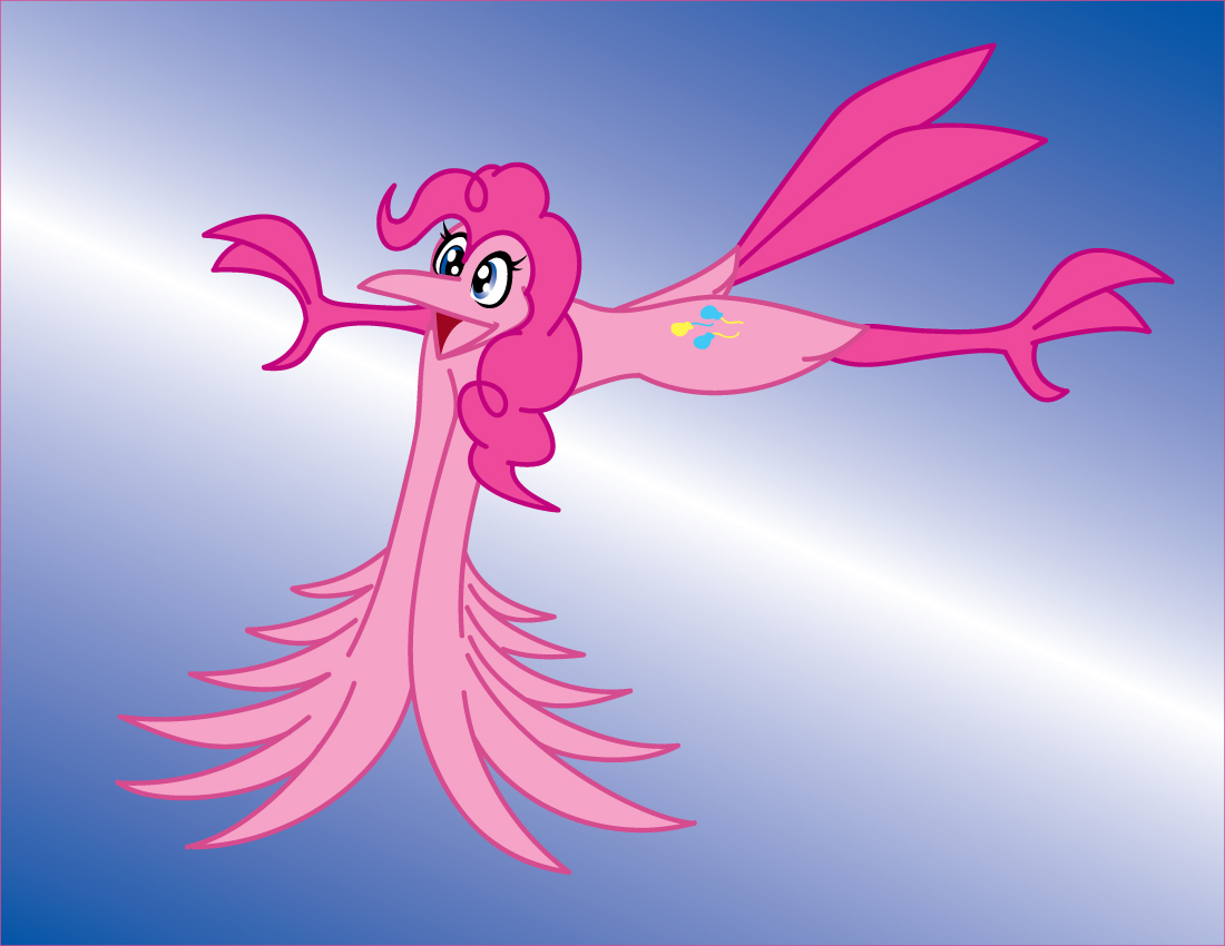 Open pony. Принцесса Пинки. Пони птицы. Розовый Феникс. Пинки Пай летучая мышь.