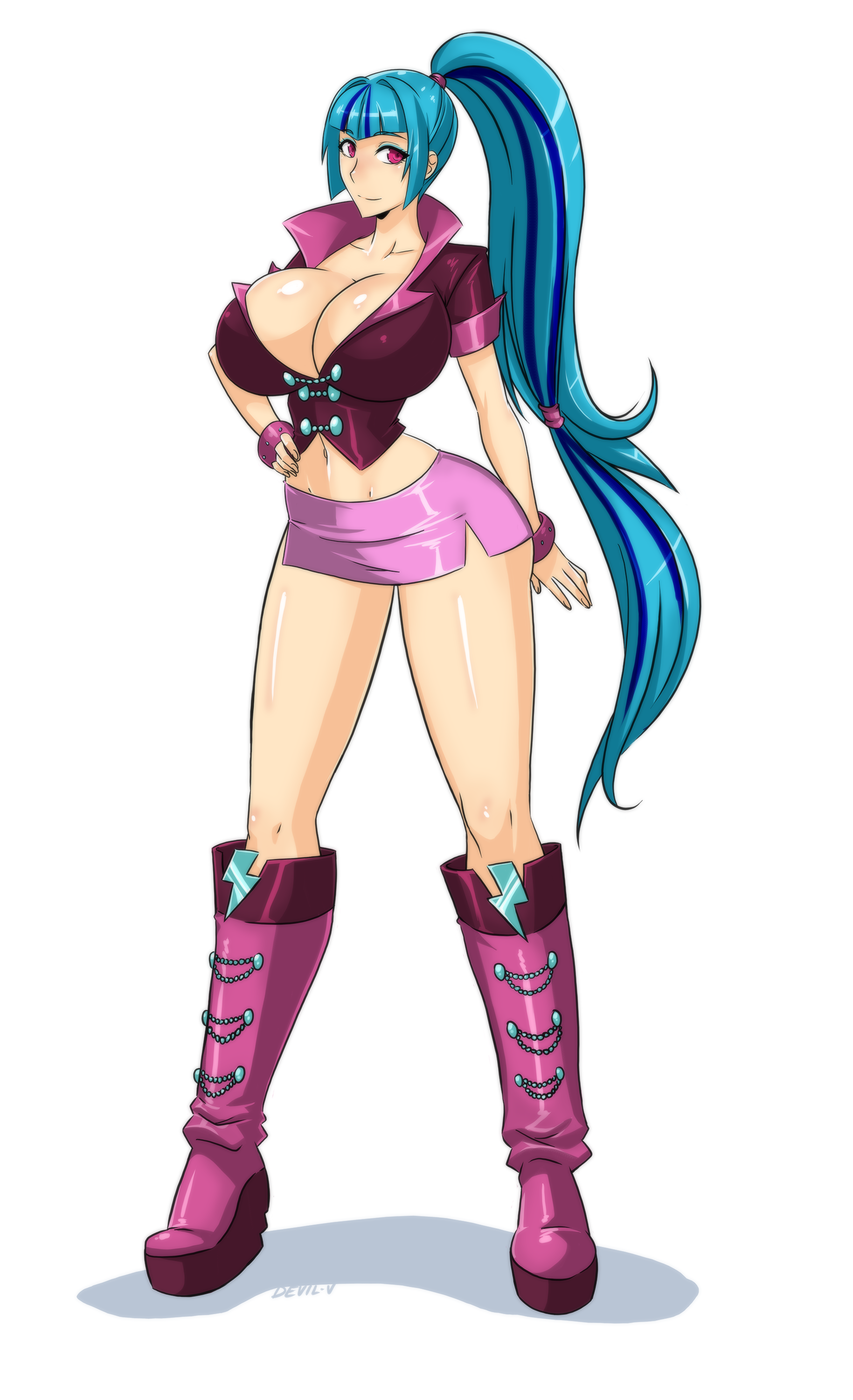 Anime bimbo big boobs