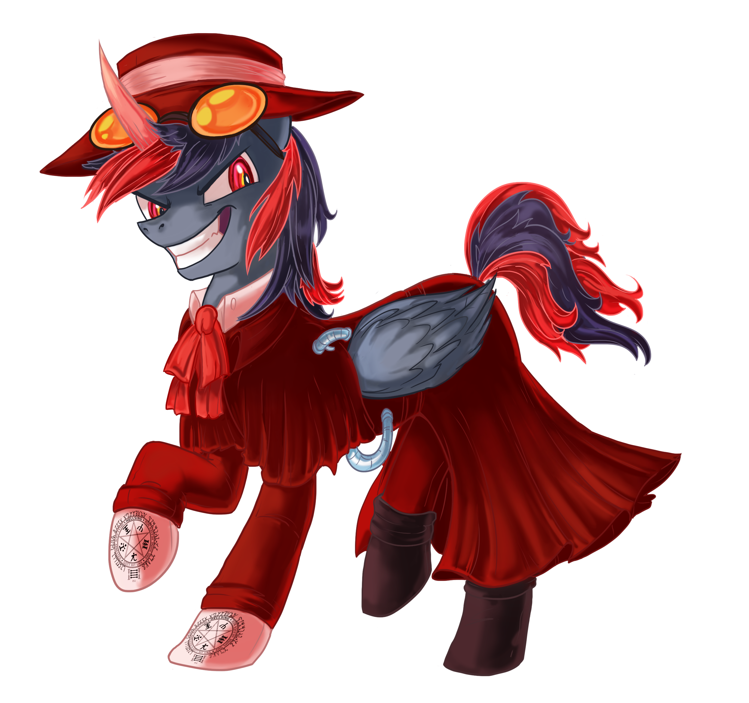Mlp Hellsing #1140751 - artist needed, safe, oc, oc only, oc:borgz pony, alicorn ...
