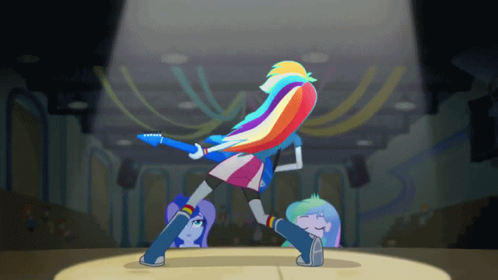 1126708 Animated Awesome As I Want To Be Equestria Girls Guitar