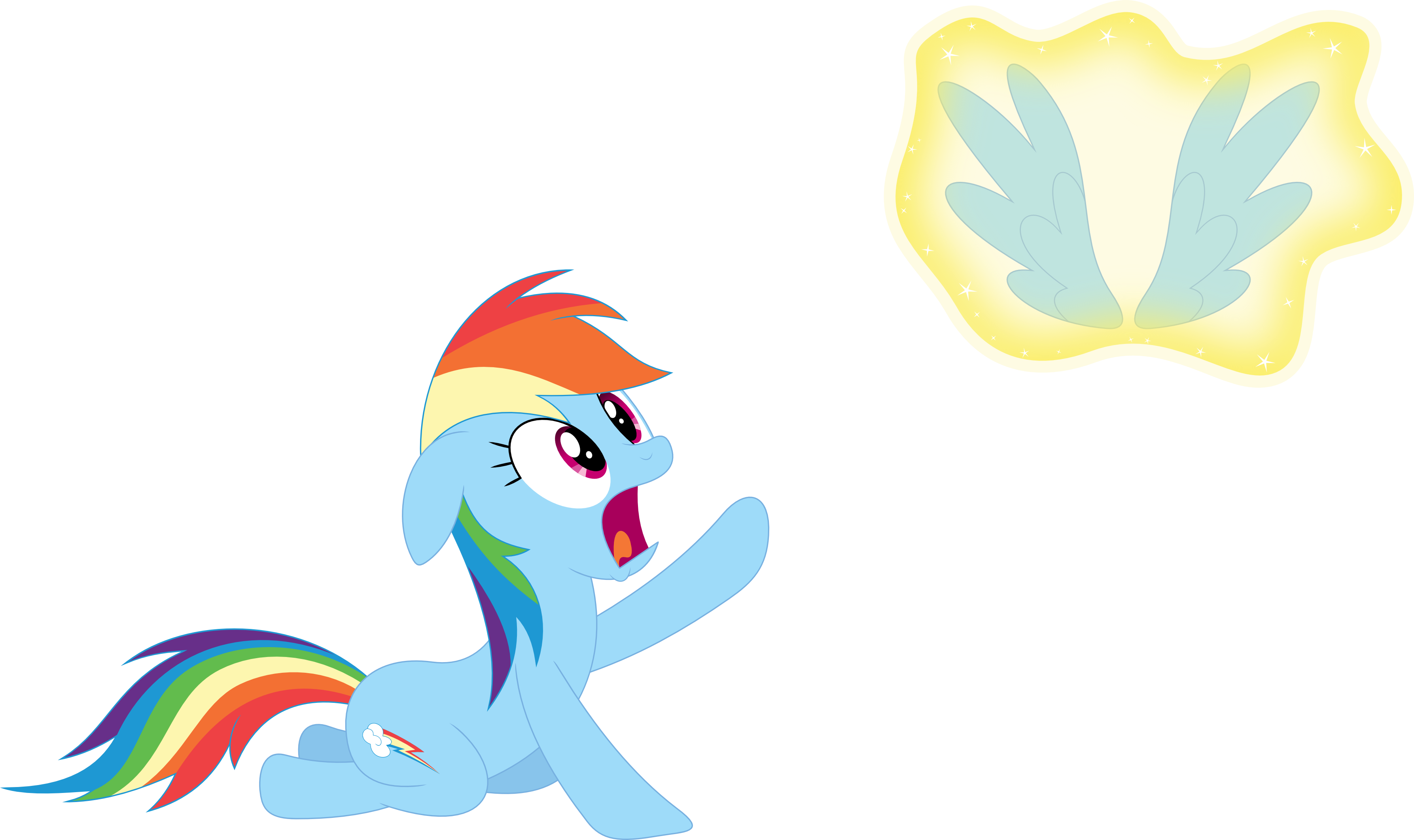 1147350 Artist Porygon2z Floating Wings Kneeling Magic Offscreen Character Rainbow Dash Safe Simple Background Solo Transparent Background Vector Wingless Derpibooru