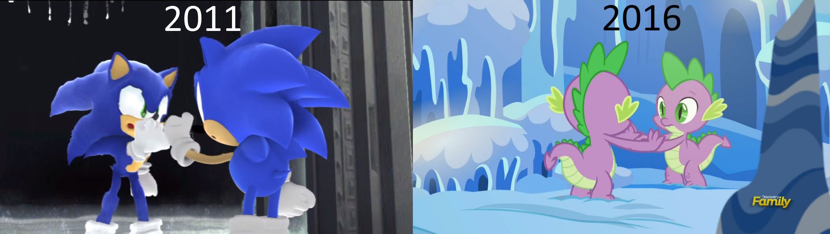 #1229621 - classic sonic, comparison, safe, screencap 