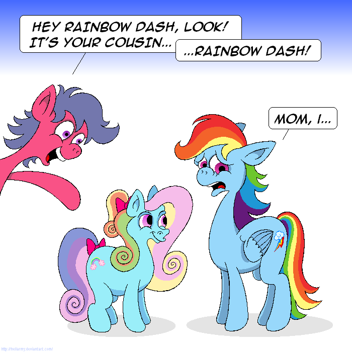  1217622 safe artist hellarmy firefly rainbow dash rainbow dash g3 earth pony pegasus 