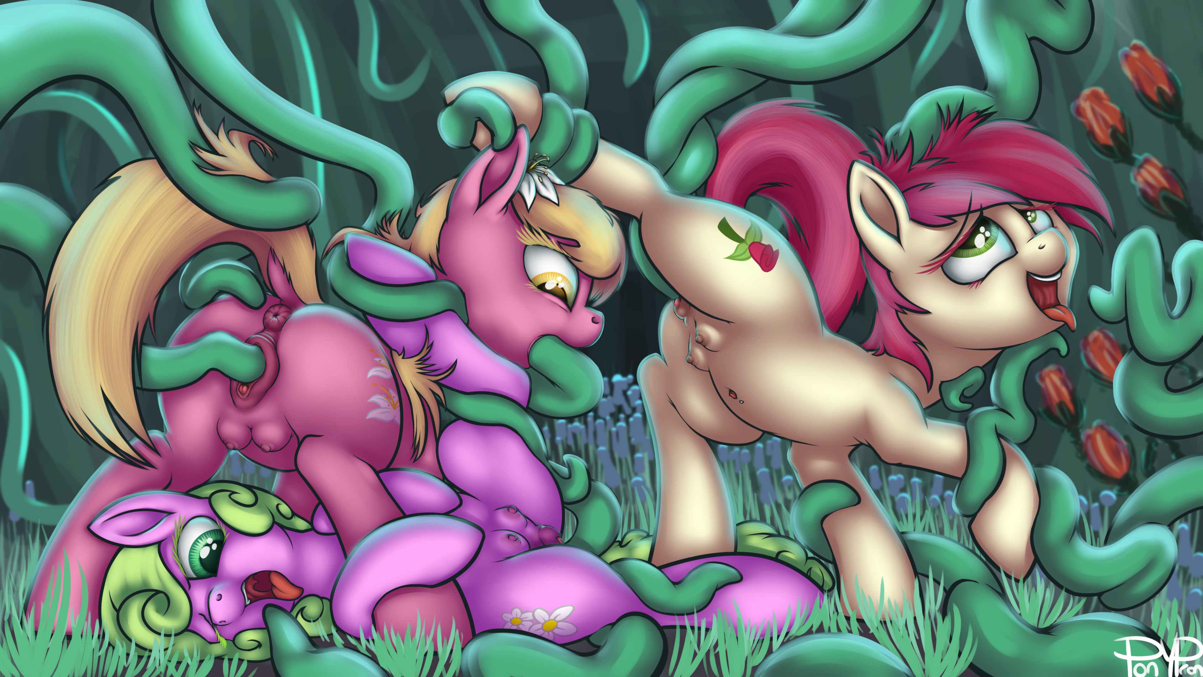 Roseluck Porn - 1218045 - ahegao, anatomically correct, anus, artist:ponypron, art pack,  art pack:spring fling clopfolio, assisted leg lift, belly button, clitoris,  consentacles, crotchboobs, daisy, dead source, dock, earth pony, explicit,  female, flower, flower in