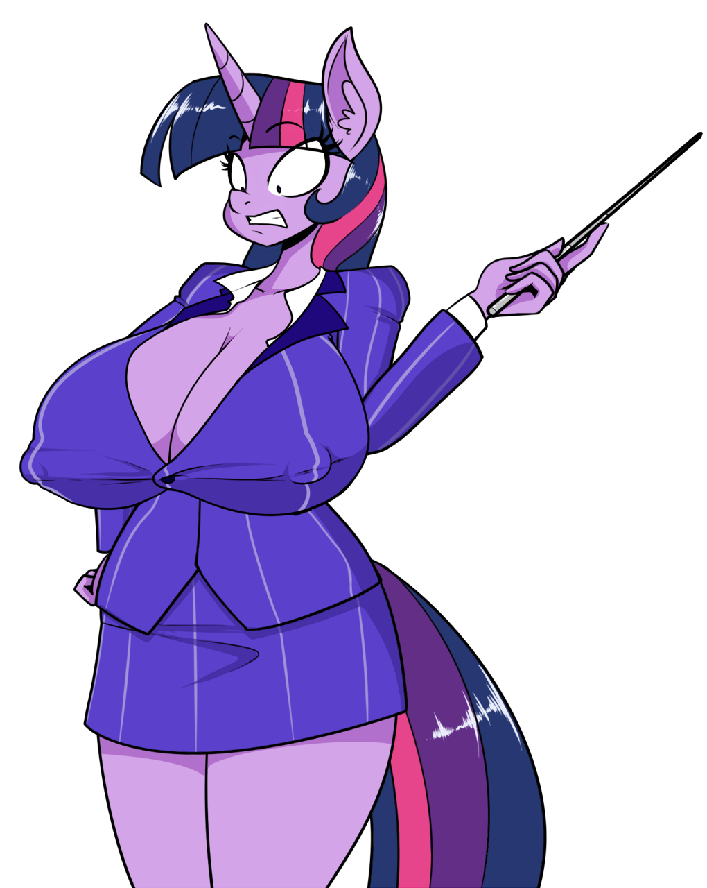 1218137 - dead source, suggestive, artist:reiduran, twilight sparkle,  anthro, g4, big breasts, breast expansion, breasts, busty twilight sparkle,  cleavage, clothes, erect nipples, female, growth, huge breasts, nipple  outline, skirt, skirt suit, solo,