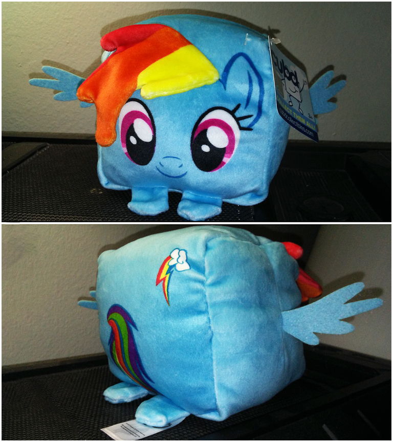 rainbow dash cloud pillow