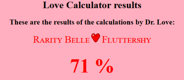 Lesbian Love Calculator 96