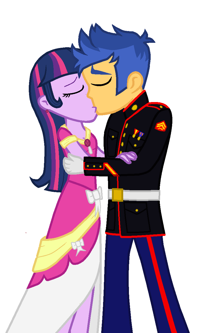 twilight sparkle and flash sentry kiss