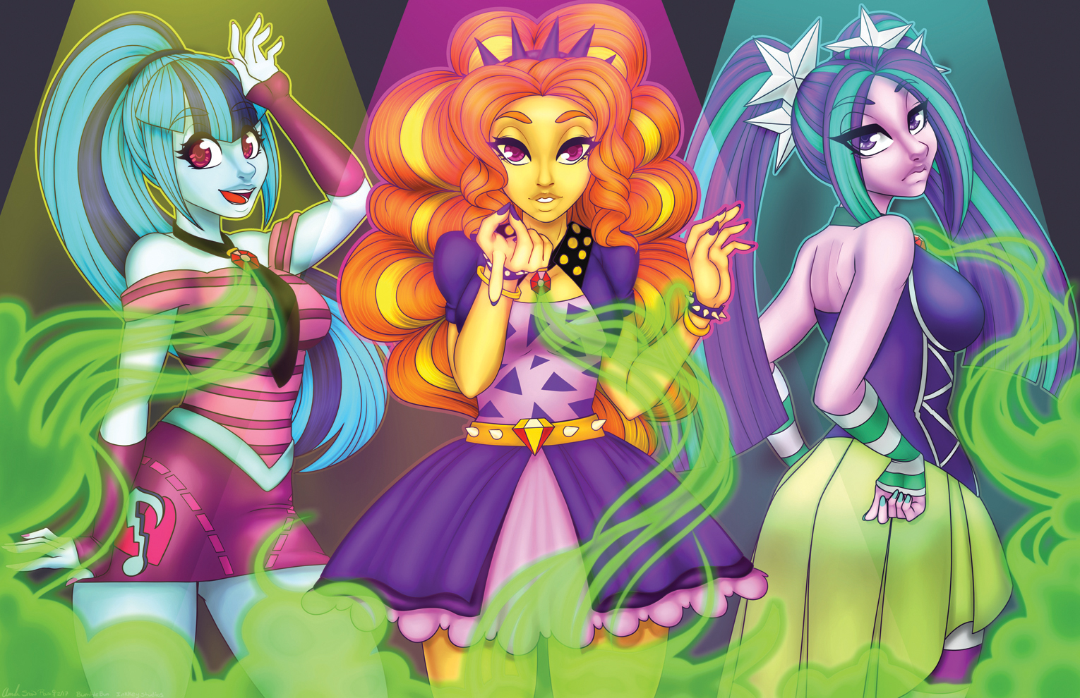 Rainbow Rocks - The Dazzlings by BronyMadness1100 on DeviantArt