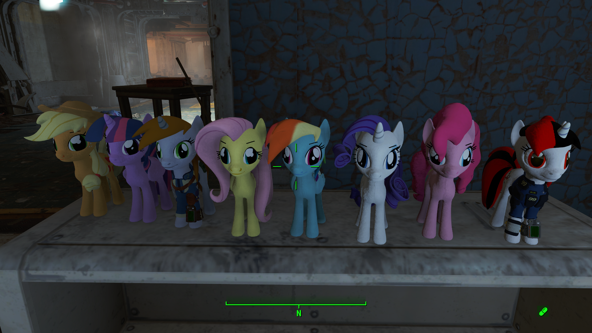 1397501 - safe, applejack, fluttershy, pinkie pie, rainbow dash, rarity,  twilight sparkle, oc, oc:blackjack, oc:littlepip, alicorn, earth pony,  pegasus, pony, unicorn, fallout equestria, g4, clothes, cowboy hat, fallout,  fallout 4, fanfic, fanfic