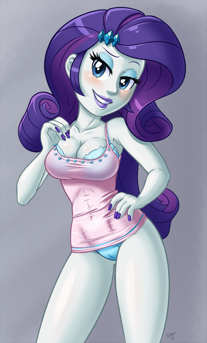 Shaxbert #1378582 - questionable, artist:shaxbert, rarity, equestria girls, g4 ...