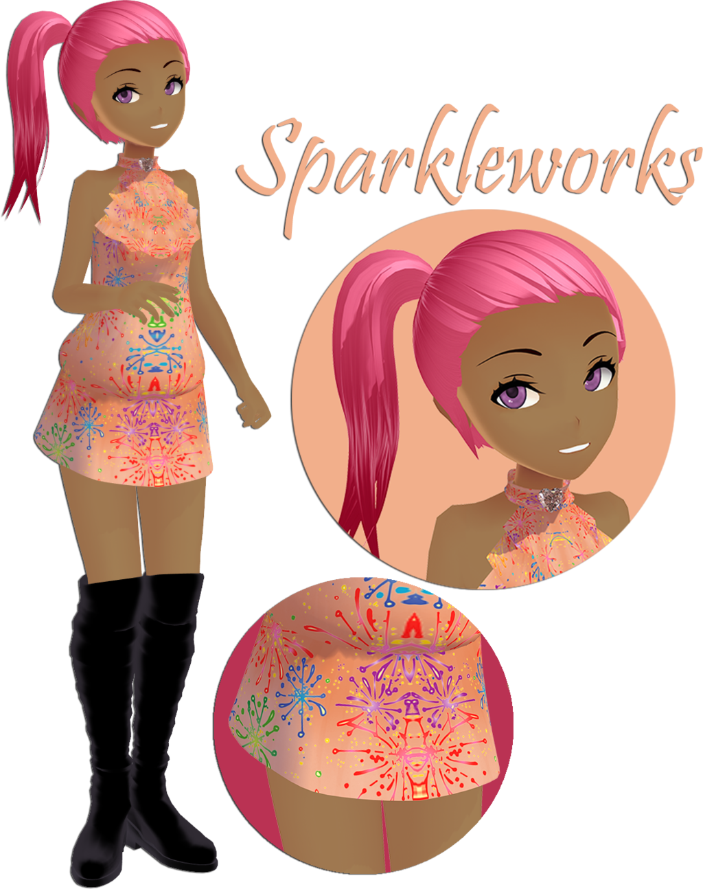 1410127 Safe Artist Octosexbang Sparkleworks Human G3 3d Dark Skin Female G3betes