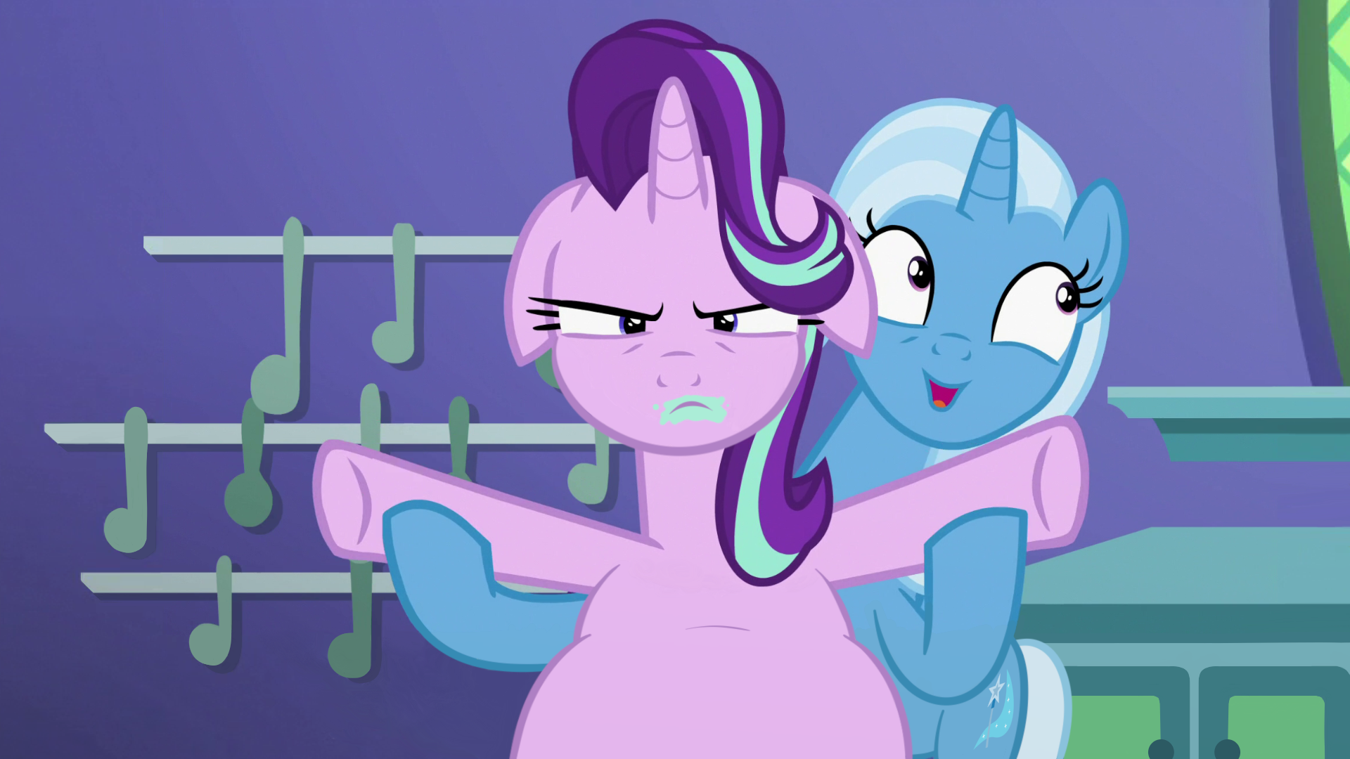 Starlight glimmer belly