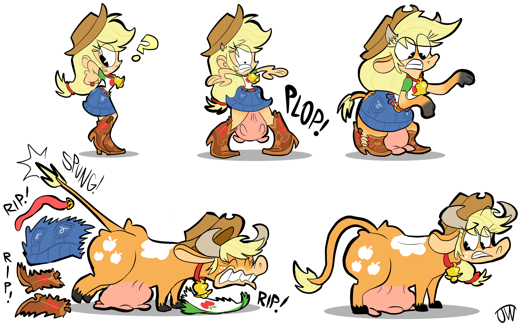 cow transformation art