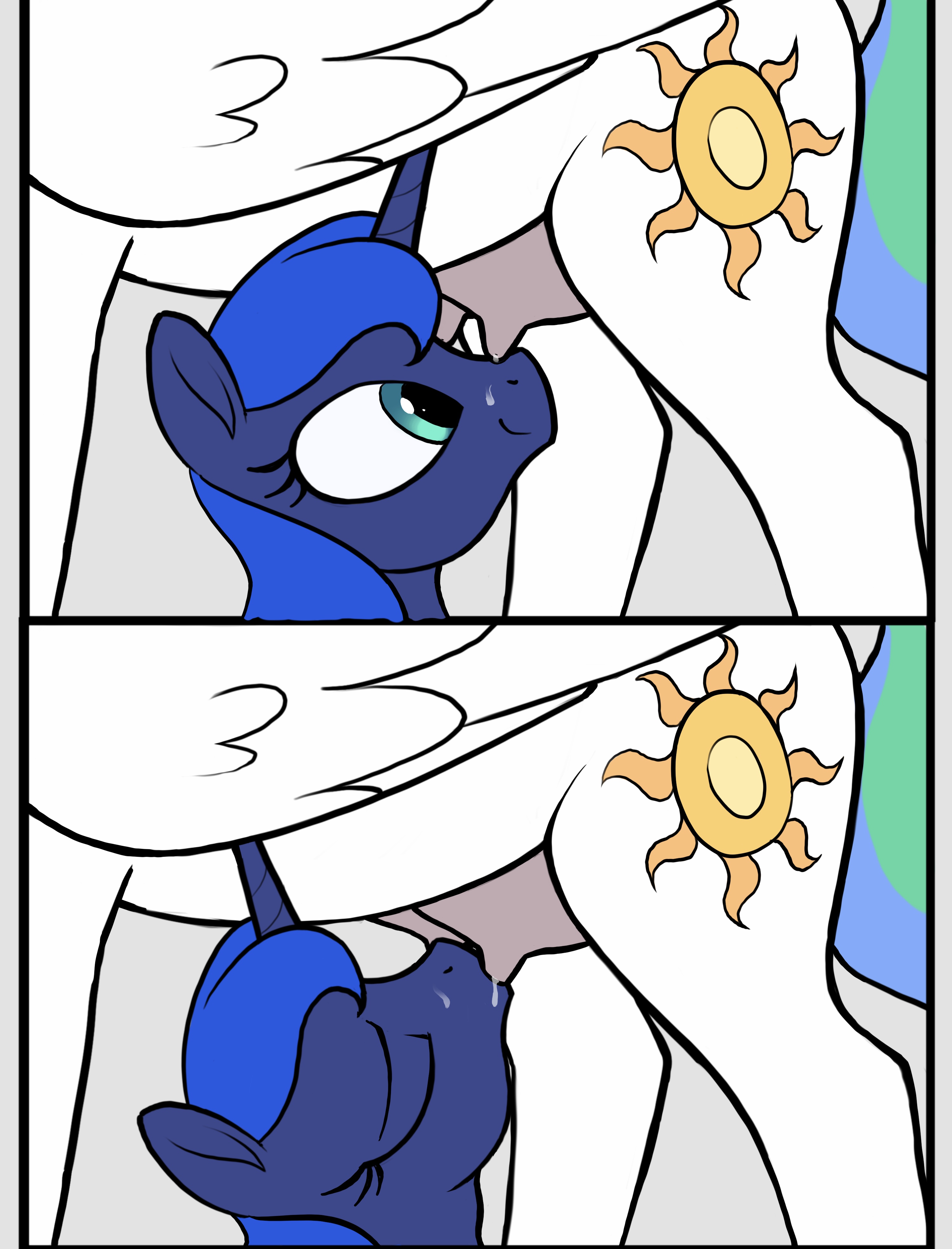 1874612 - questionable, artist:selenophile, princess celestia, princess  luna, alicorn, pony, g4, breast milk, breastfeeding, comic, crotchboobs,  drinking, dripping, female, high res, incest, lactation, lesbian, mare, milk,  nipples, nudity, ship ...