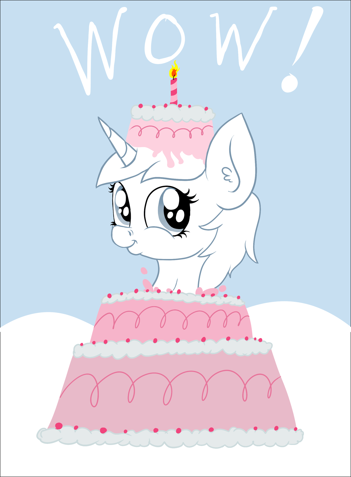 Unicorn happy birthday gif