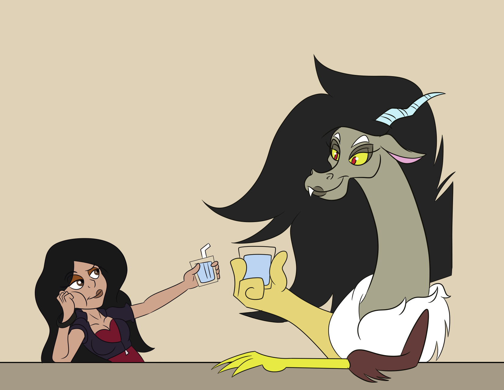 Rule 63, eris, Rule, rule 34, discord, Dragon, Horse, horse Like Mammal,  tail, animals