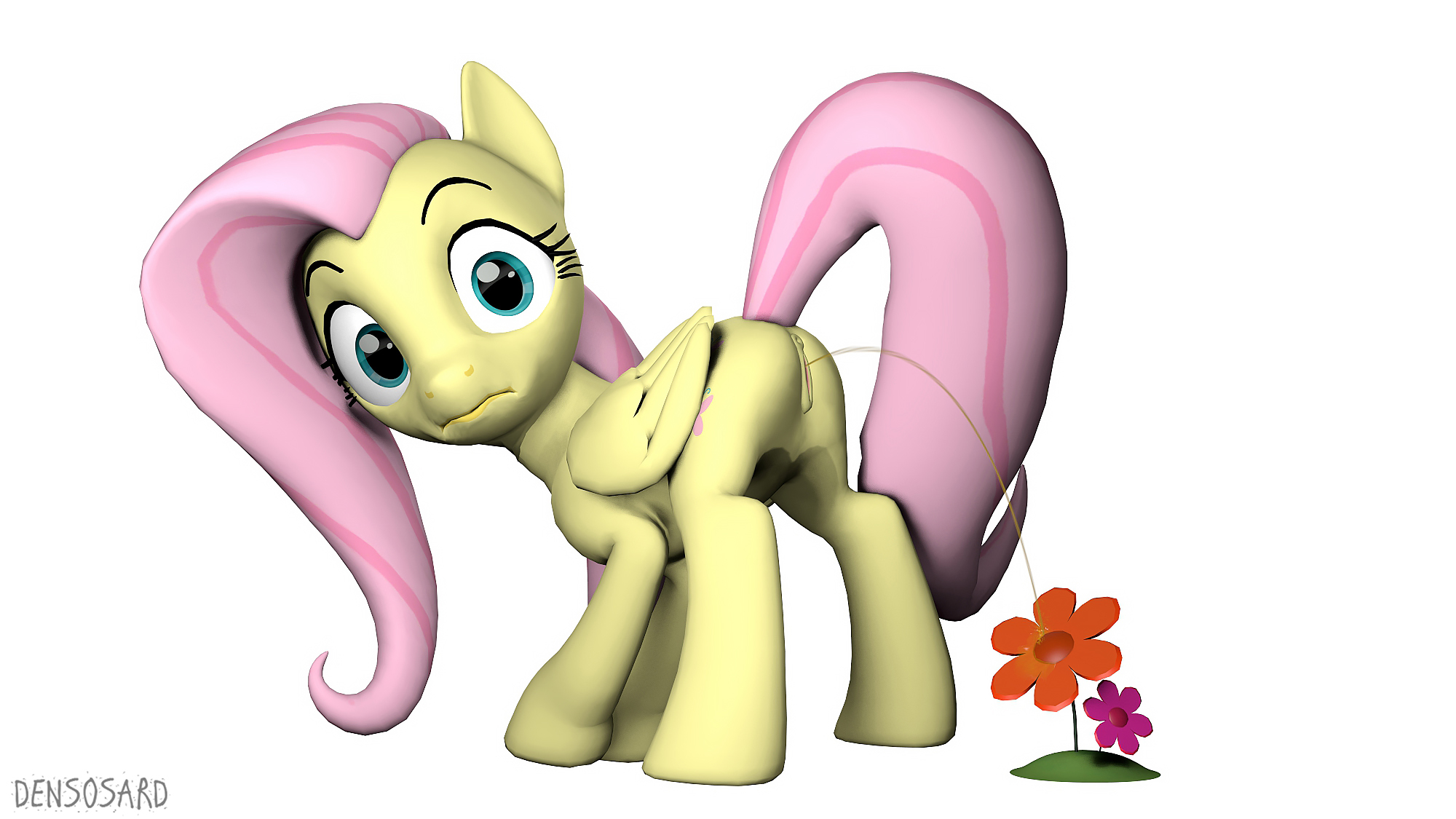 Fluttershy peeing