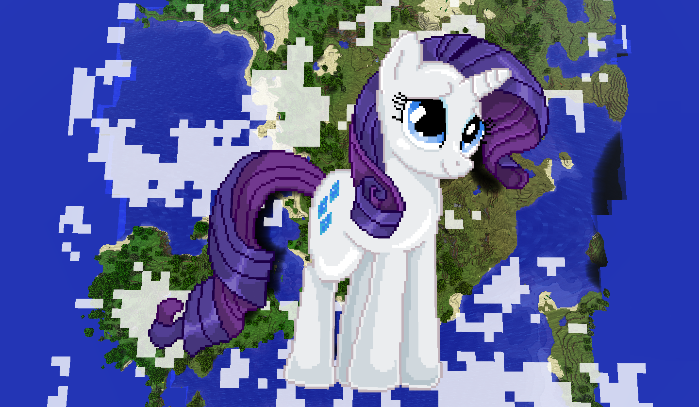 pixel art minecraft grid my little pony