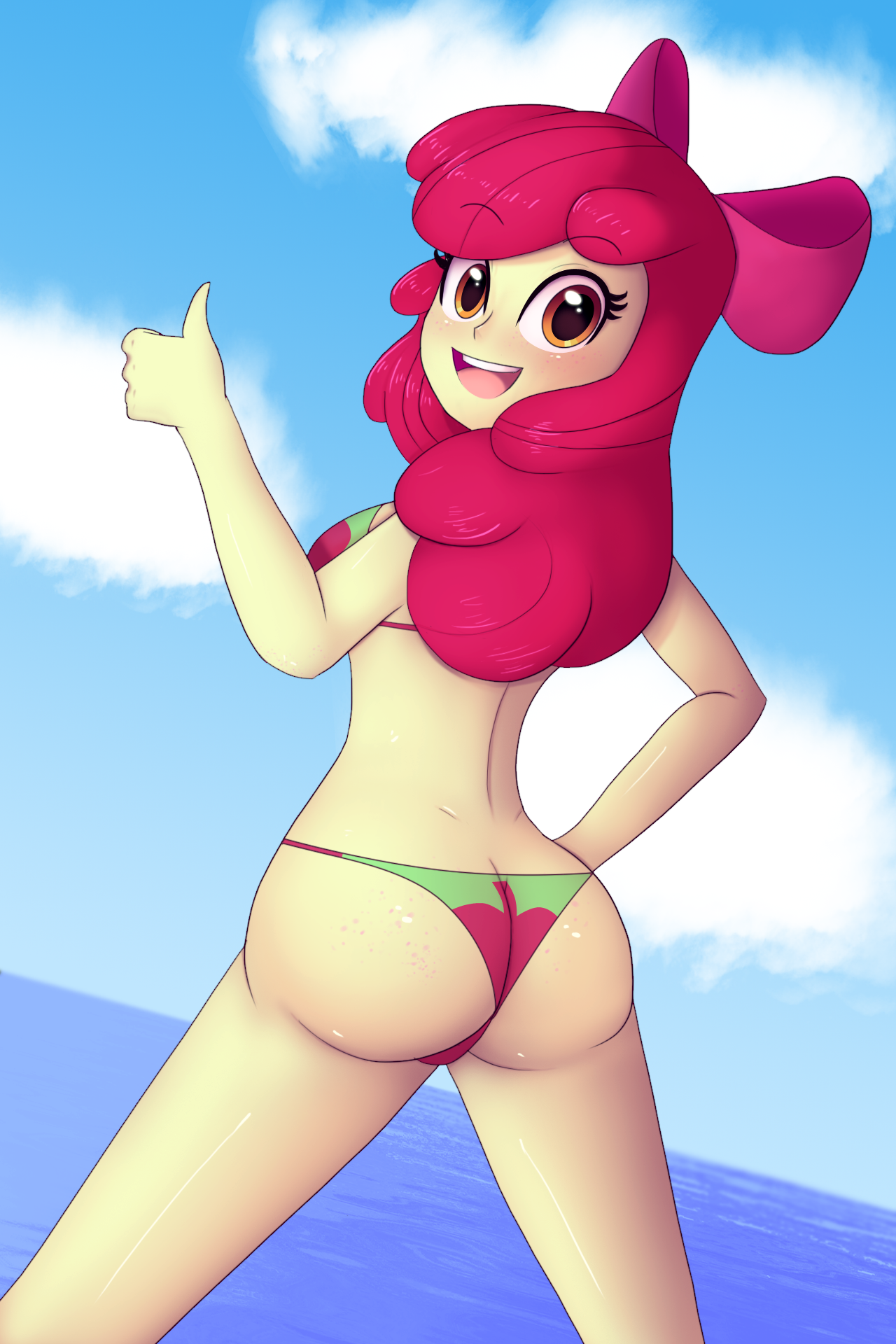 1280px x 1920px - 1705538 - suggestive, artist:zelc-face, apple bloom, equestria girls,  adorabloom, adorasexy, apple bloom's bow, ass, beach babe, bicolor  swimsuit, bikini, bikini babe, bloom butt, blushing, bow, breasts, busty apple  bloom, butt, butt freckles,