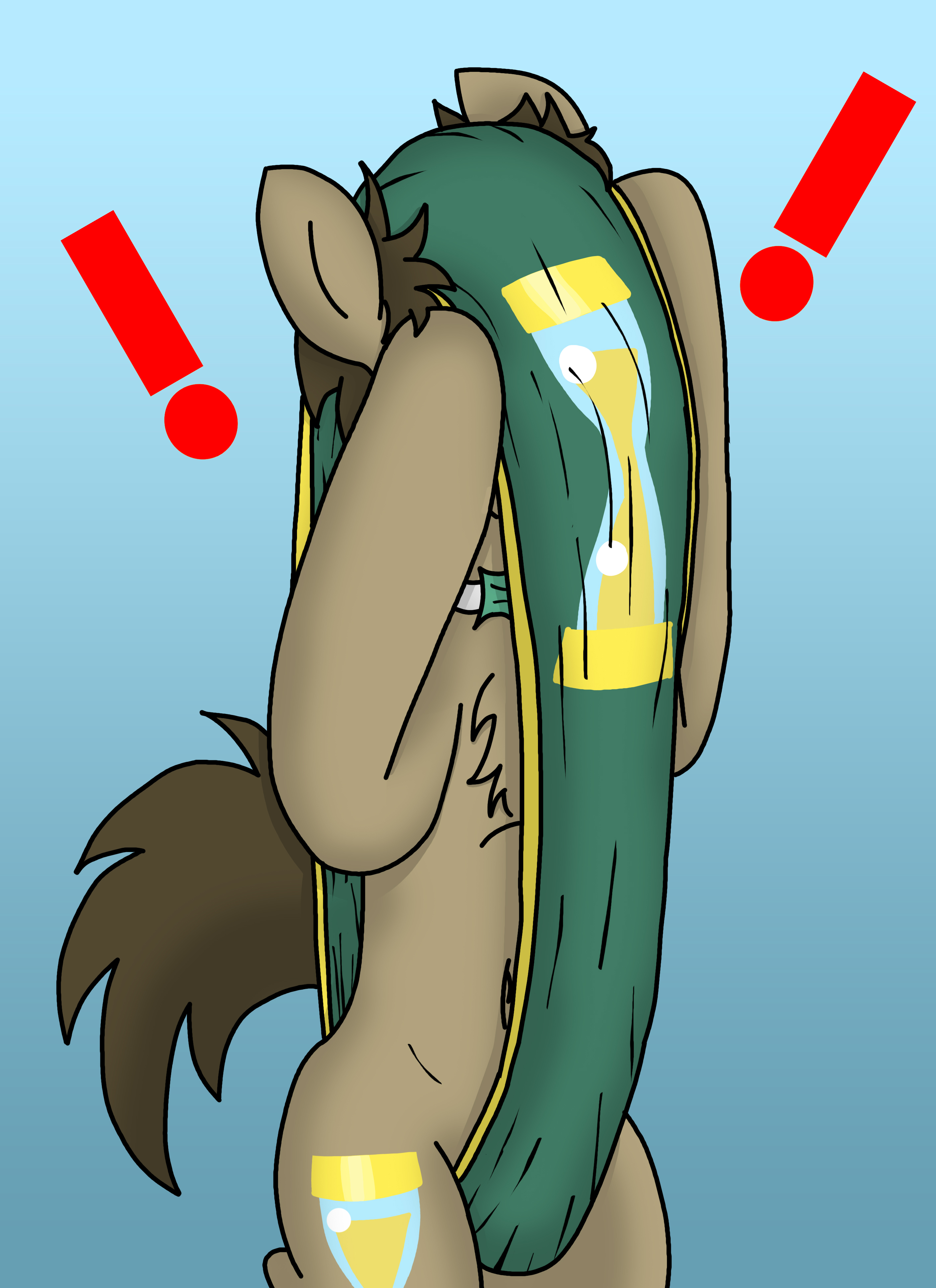 1734764 - suggestive, artist:tacomytaco, doctor whooves, time turner, earth  pony, pony, g4, atomic wedgie, belly button, briefs, chest fluff, clothes,  cutie mark on clothes, cutie mark underwear, exclamation point, frontal  wedgie, gradient