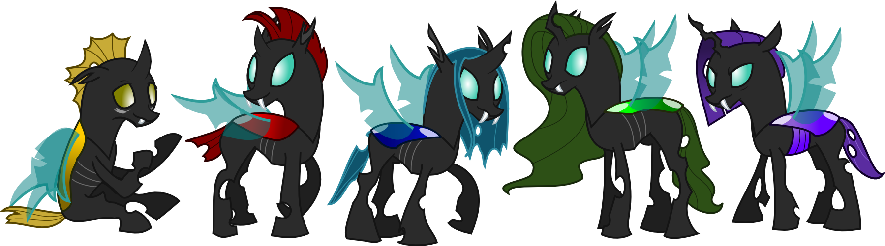 2610449 - safe, artist:eyeburn, oc, oc only, oc:changeling derpy