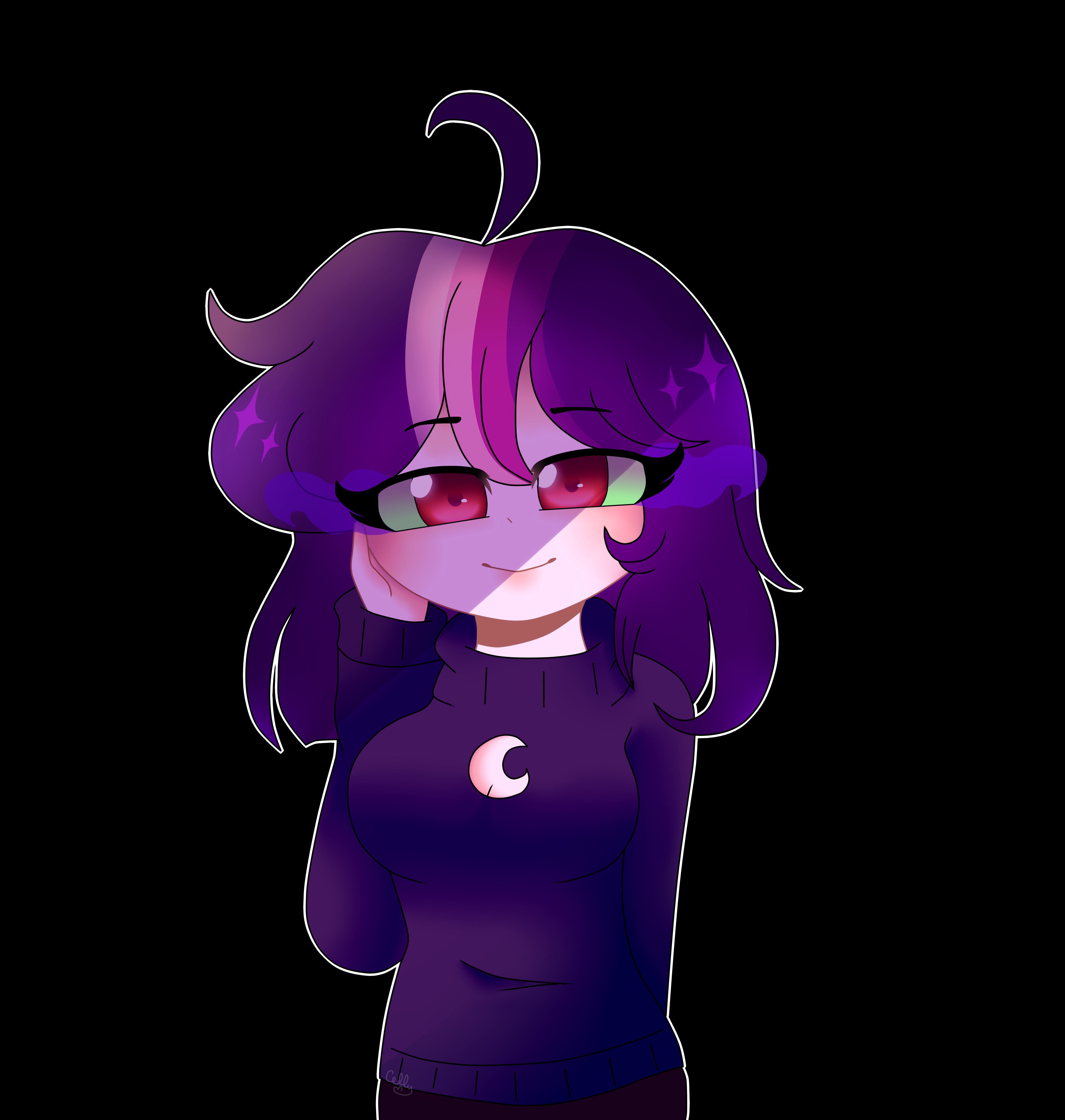 Safe Artist Moon Rose Rosie Oc Oc Only Oc Celestial Moon Human Absurd