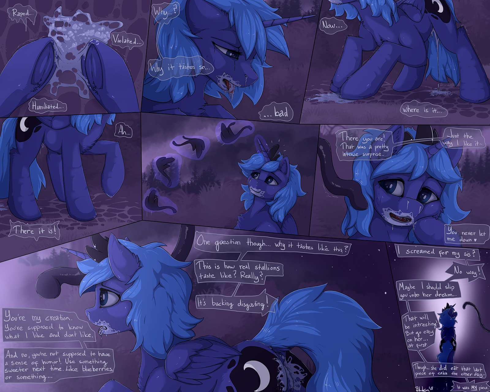 Nice Silyp Rep Porn - 1824088 - explicit, artist:blackkaries, derpibooru exclusive, princess  luna, alicorn, pony, aftersex, comic, consentacles, creampie, cum, cum in  mouth, dark, dialogue, dripping, dripping cum, female, forest, implied  tantabus, it was all a dream,