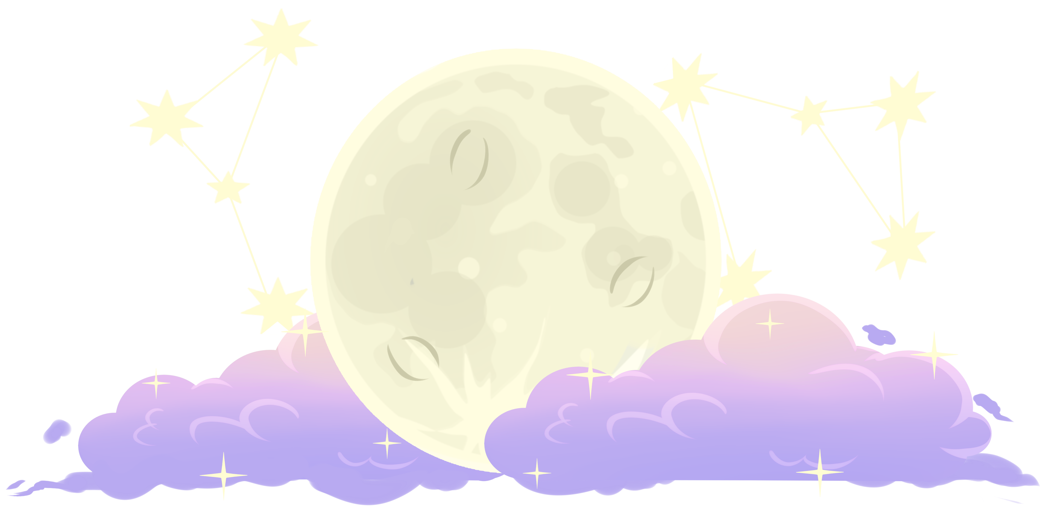 Animated GIF - Moon, Clouds & Stars - Consilina Designs's Ko-fi Shop